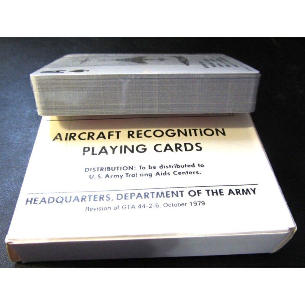 1979 Aircraft Recognition Playing Cards SEALED Training Aid Army Department - Picture 3 of 3